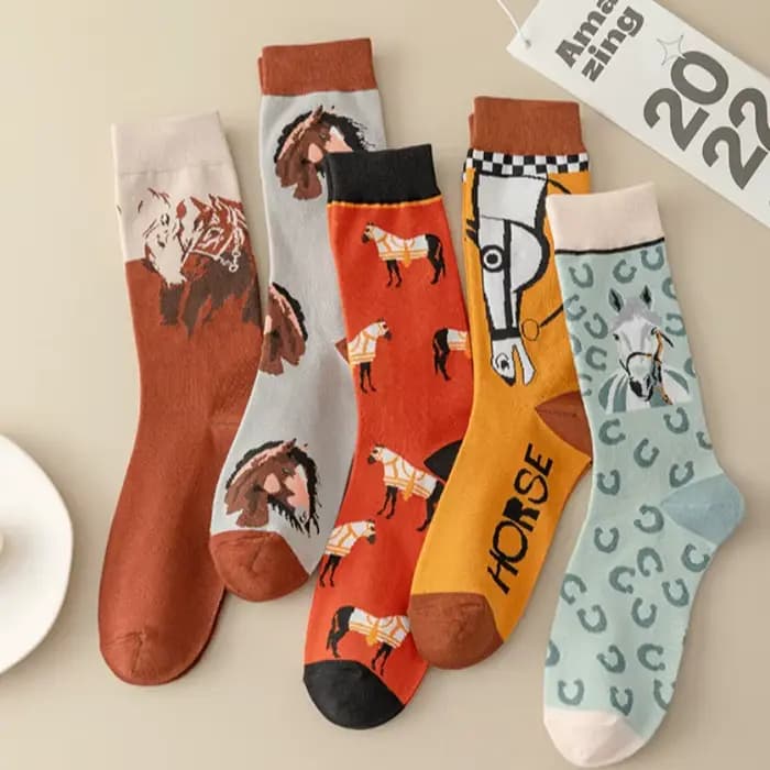 Chaussettes d'équipage de chevaux de course
