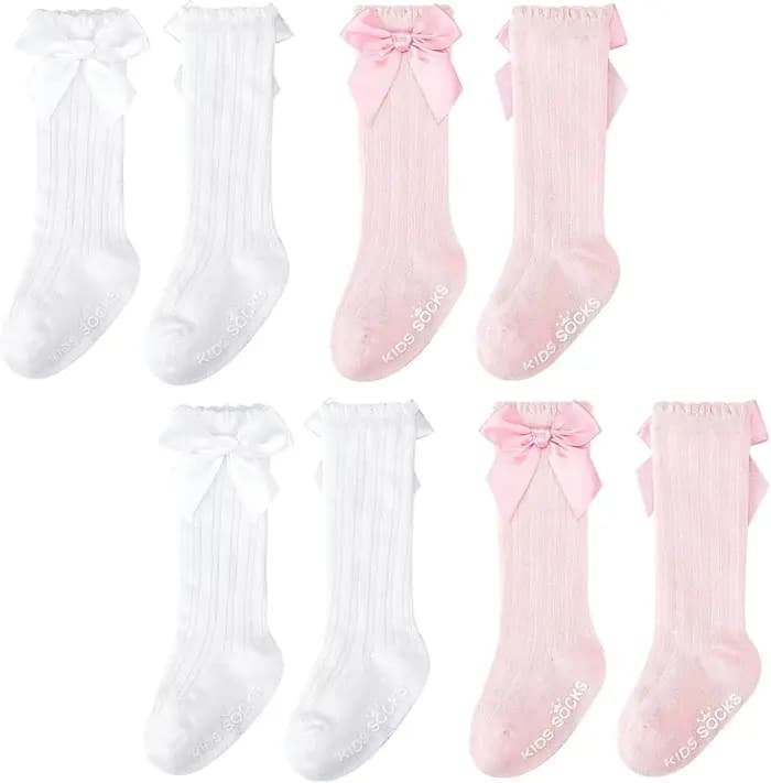 Chaussettes hautes pour bébés filles