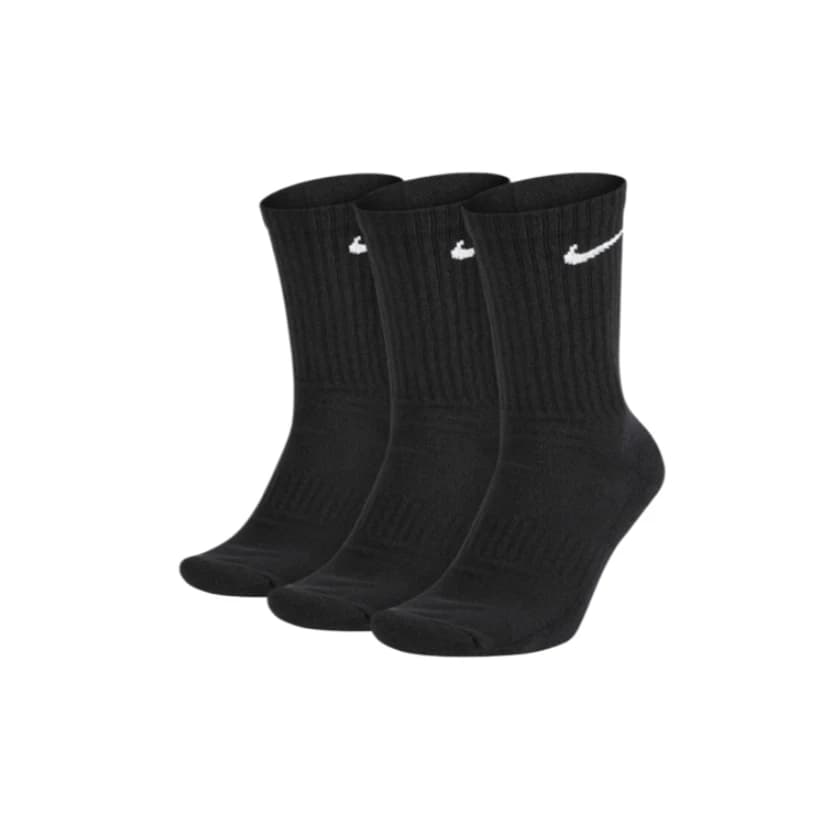 Chaussettes de basketball Nike pour homme et femme, noires, mi-mollet, épaisses, amortissantes, pour