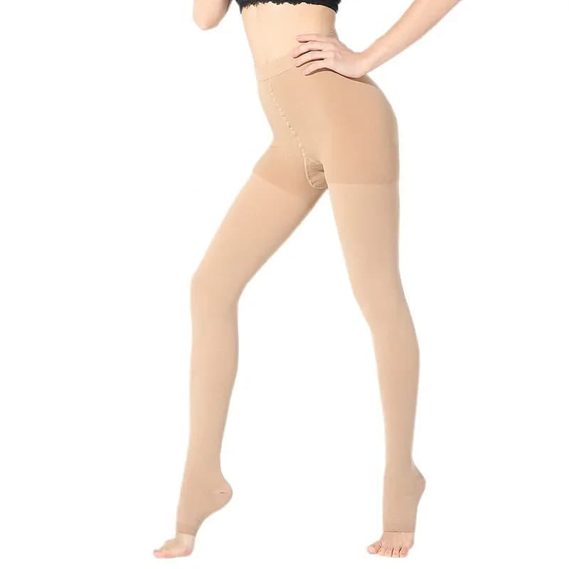 Collants de Compression médical 20-30 mmHg collants de soutien Opaque femmes collants de Compression