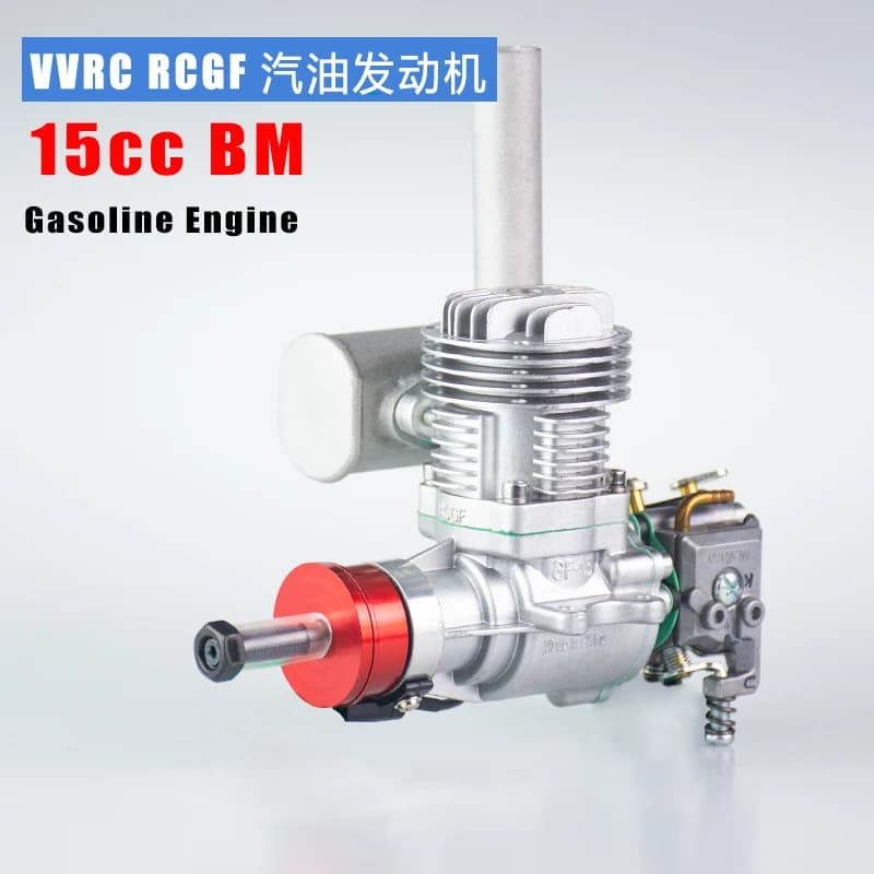 Moteur à essence RCGF 15cc BM avec carburateur Walbro, puissance compacte pour avions RC sportifs