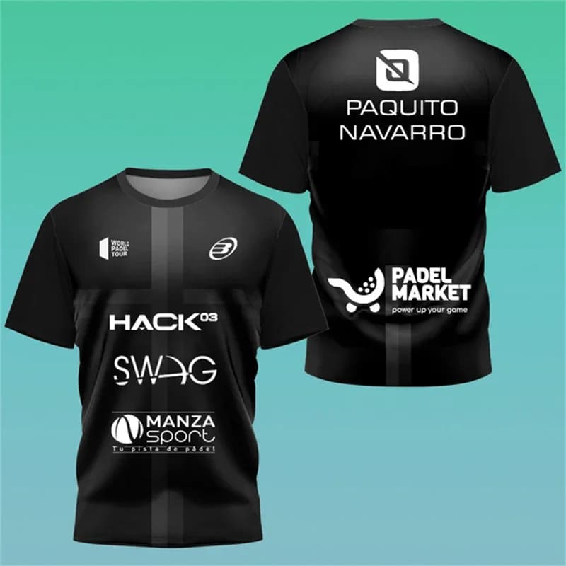 T-shirt de sport pour hommes, vêtements d'entraînement pour le badminton et le tennis de table, style boutique, adapté à l'été, manches courtes, lo