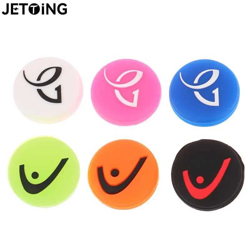 Amortisseur de vibration pour raquette de tennis, accessoires de sport en silicone, anti-vibration, coloré, 1 pièce