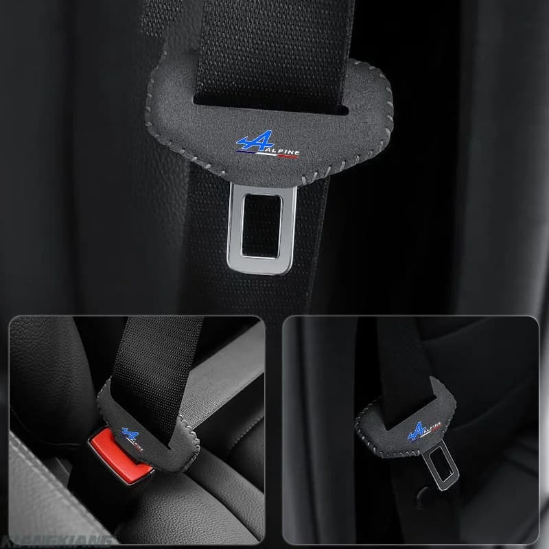 Couverture de boucle de ceinture de sécurité avec logo de voiture, accessoire intérieur pour Alpine Esprit Logo Duster Scenic Megane GT Clio Captur Kwid Kadjar