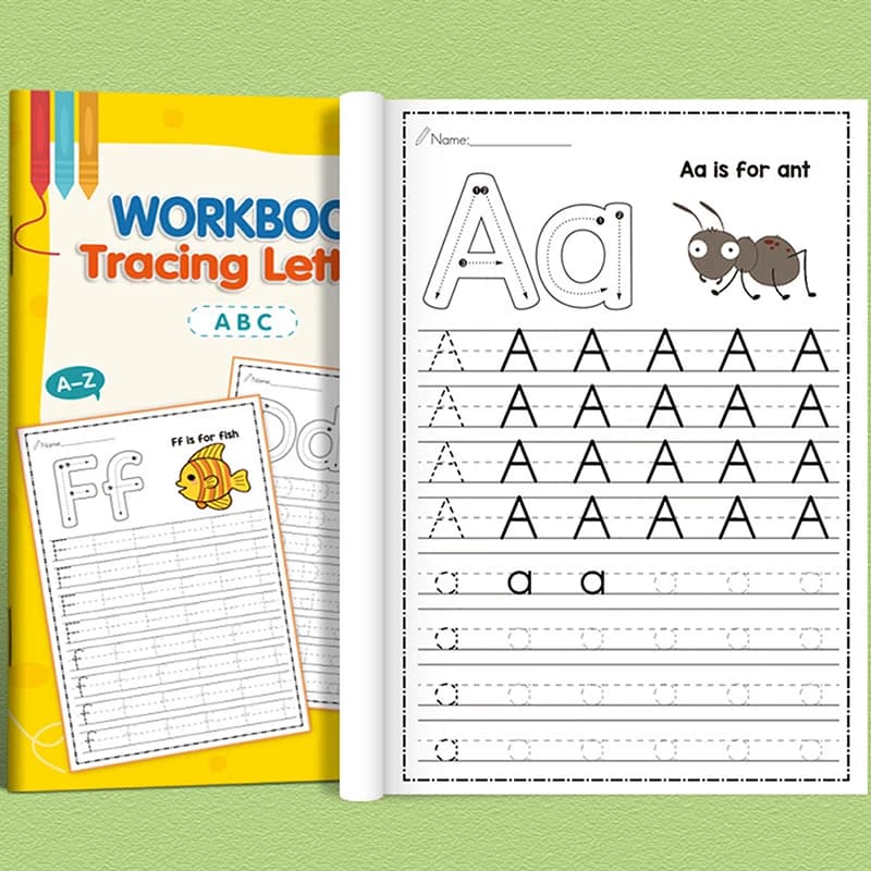 26 lettres de l'alphabet pour pratiquer des lettres majuscules et minuscules, livre de coloriage en anglais, stylo de contrôle, formation, livre de pratique d'écriture manuscrite