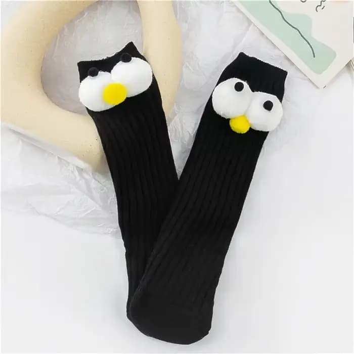 Baby Knee High Socks Soft Toddler Boys And Girls Tube Socks Funny Big Eye Tall Socks Stockings For I