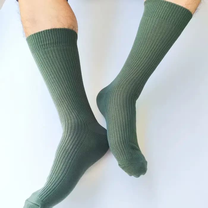 Harajuku couleur hommes mi-mollet coton côtelé rayure chaussettes japonais rue Vibrant Klein bleu ja