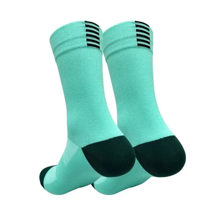1 paire de chaussettes de cyclisme à compression, chaussettes de course athlétiques pour hommes et f