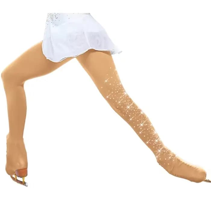 Collants de patinage artistique en strass pour adultes et enfants, justaucorps de gymnastique, panta