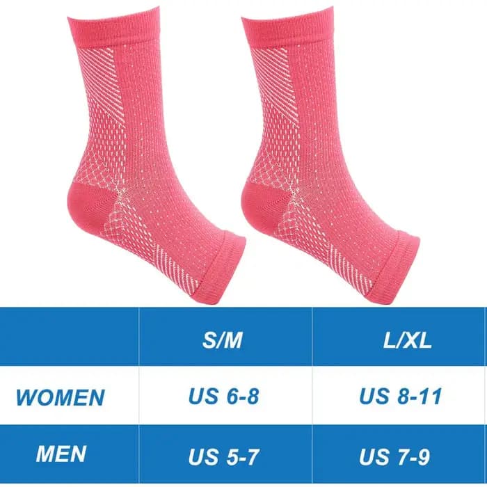 Chaussettes de compression sans orteils pour neuropathie du pied, respirantes et confortables pour h