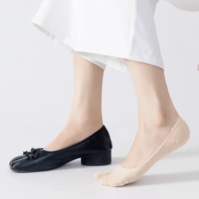 3 paires de chaussettes d'été en coton pour femmes, couleur unie, simples, antidérapantes, respirant