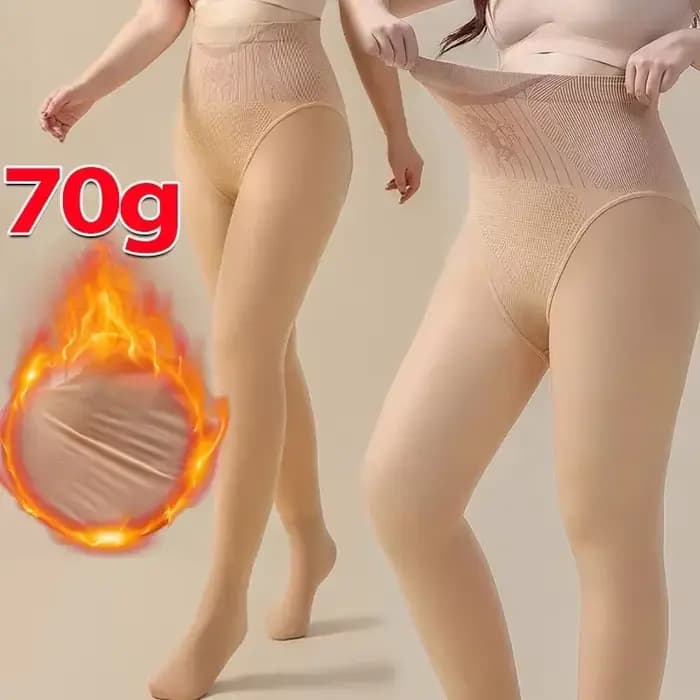 Collants à taille haute pour femmes, collants d'hiver chauds, leggings épais pour l'estomac, collant