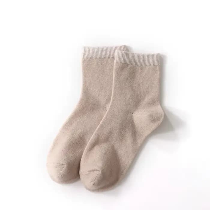 5 paires 100% laine chaussettes hiver hommes et femmes chaussettes tricotées mi-mollet chaud laine c