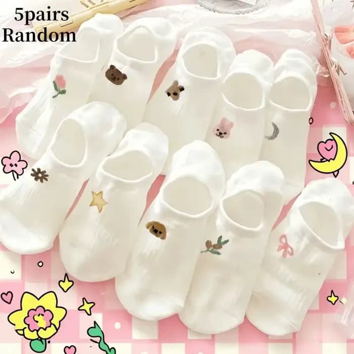 Chaussettes bateau blanches tendance pour femmes, chaussettes invisibles à coupe basse, chaussettes