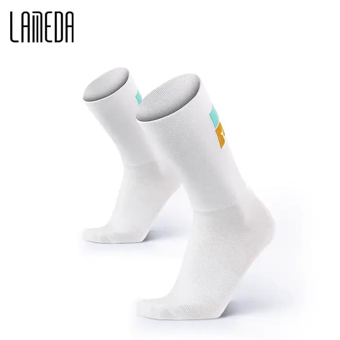 LAMEDA New Men's Cycling Socks Breathable Sports Running Socks Unisex Trekking Athletic Basketball C