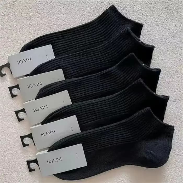 5 paires/pack chaussettes femmes 100% coton Invisible absorbant la sueur filles Tube bas bateau chau