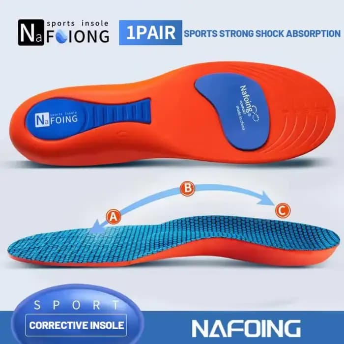 1 paire de semelles intérieures de Sport pour chaussures, orthopédiques, Absorption des chocs, déodo
