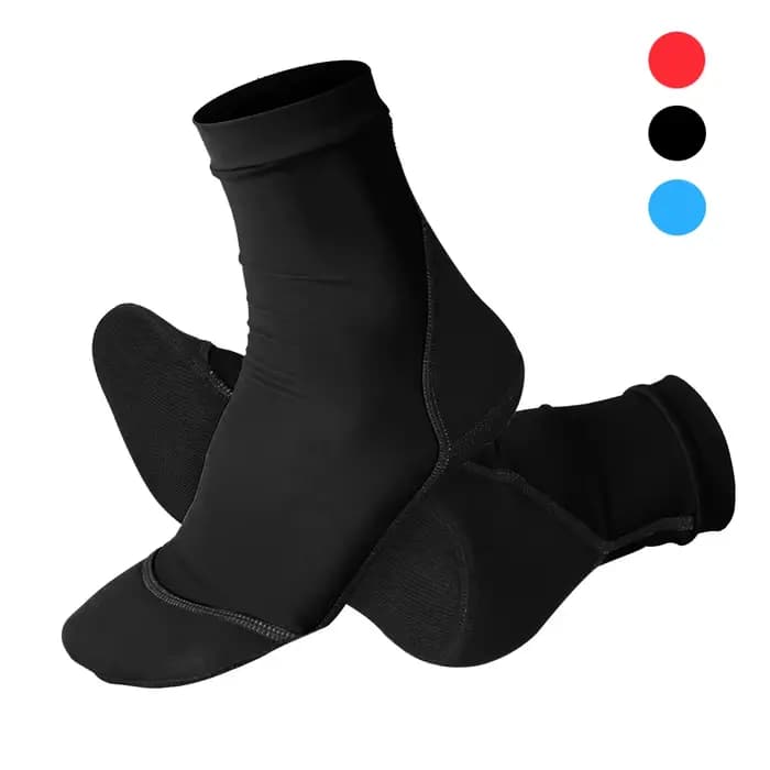 Chaussettes à ailettes fines en néoprène, dessus en polyester, l'offre elles en néoprène, protection