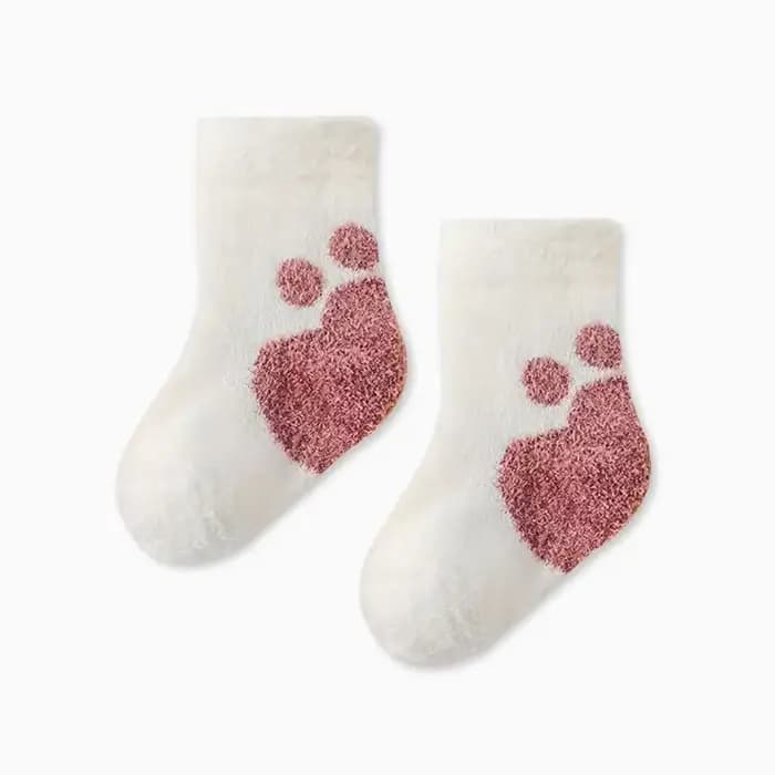 Chaussettes chaudes et épaisses pour bébés filles et garçons, chaussettes de sol solides antidérapan