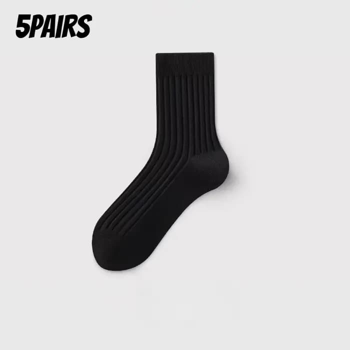 Ensemble de 5 paires de chaussettes pour hommes, respirantes et douces, adaptées à toutes les saison