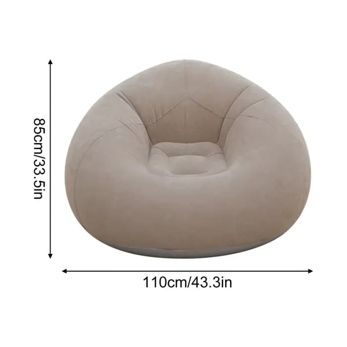 1 chaise longue gonflable pour adultes, design football, portable, siège gonflable pour pelouse
