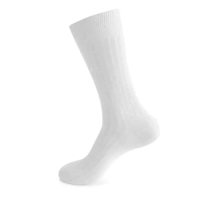1 paire de chaussettes thermiques d'hiver en coton peigné chaud, Double tricot, grande taille pour g