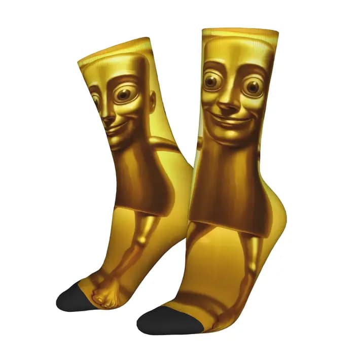 Chaussettes amusantes Tung Tung Tung Sahur 5, chaussettes pour hommes à motif imprimé de qualité vin