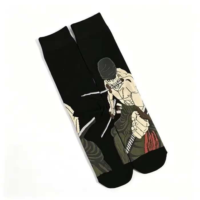 Chaussettes One Piece Luffy Anime Roronoa Zoro Portgas·D· Ace Usopp, chaussettes de sport originales