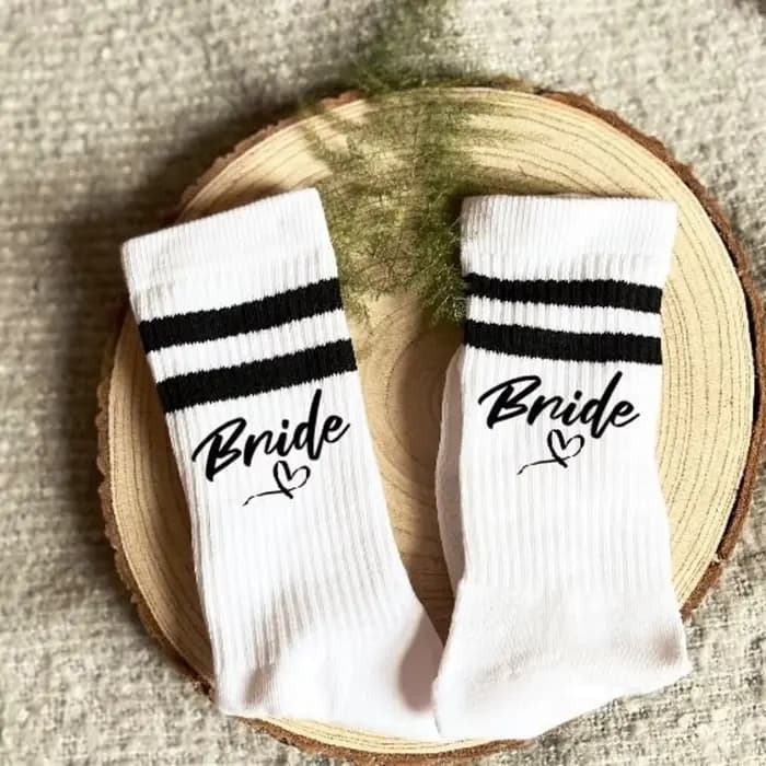 Chaussettes de Mariée pour la Journée du Mariage, Chaussettes de Lune de Miel, Chaussettes pour la F