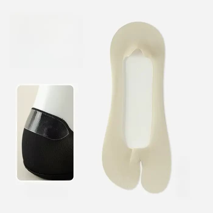 Nouvelles chaussettes Tabi invisibles en Silicone fin, conception de talon antidérapant, chaussettes