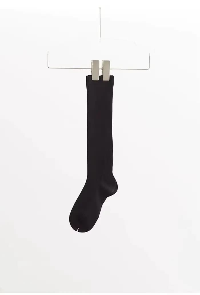 Chaussettes au-dessus du genou en laine, chaussettes mollet pour femmes, chaussettes chaudes d'autom