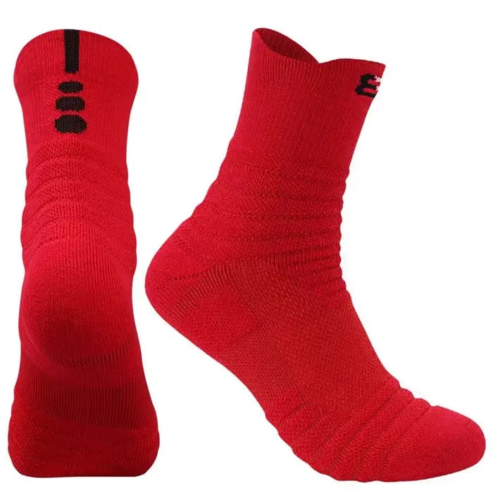 Chaussettes de compression athlétiques pour hommes et garçons, chaussettes de basket-ball en plein a