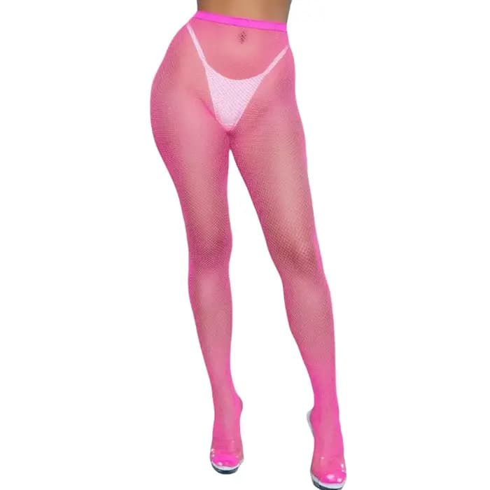 Petit collant résille pour femme, collants sexy, vêtements de club, rose, bleu ciel, vert, bas de cu