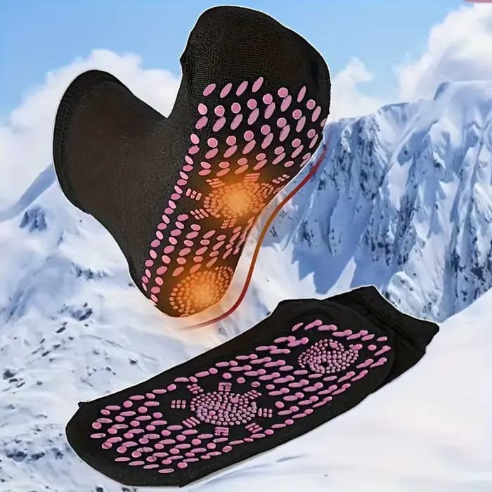 3 paires de chaussettes thermiques noires, chaussettes d'hiver ultra chaudes pour temps froid avec i