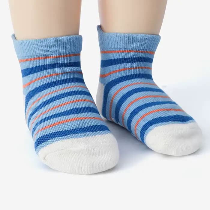 6 paires de chaussettes pour enfants, chaussettes de sol antidérapantes en coton à motif d'animaux d