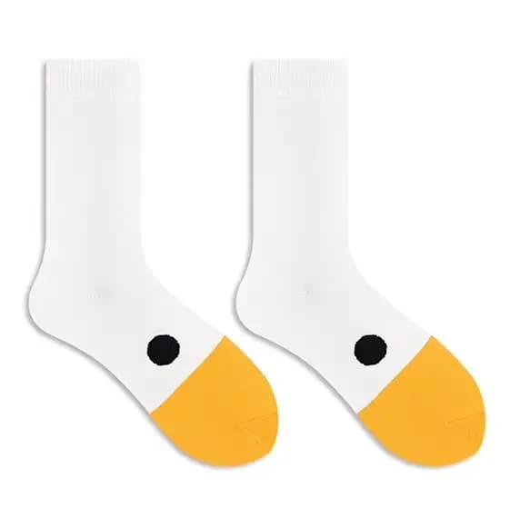 Chaussettes amusantes en coton à motif de canard hip-hop et tête d'oie, chaussettes décontractées cr