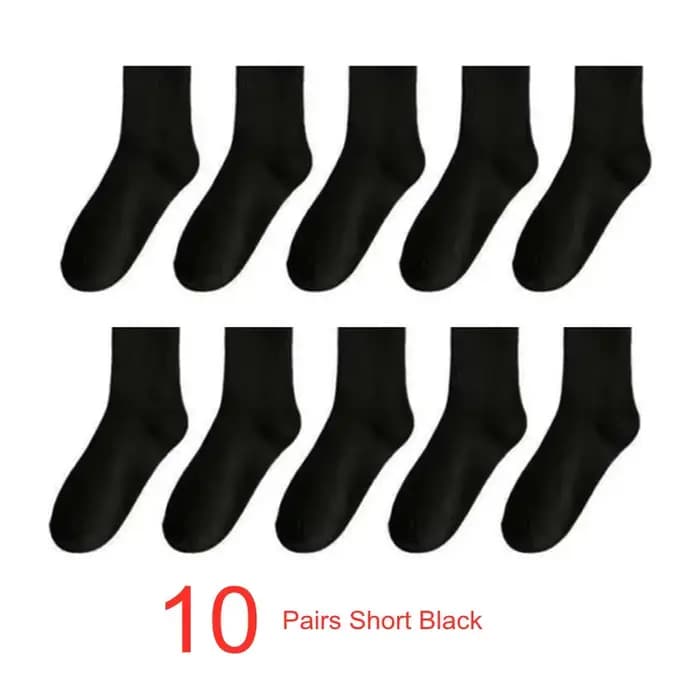 10 paires hommes chaussettes coton biologique haute qualité blanc noir affaires décontracté printemp