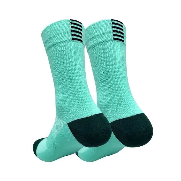 Chaussettes de cyclisme et de course à séchage rapide, mi-mollet, pour hommes et femmes, sport et fi