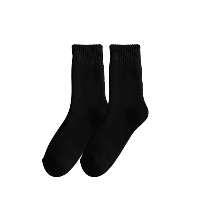 Chaussettes pour femmes, chaussettes chaudes, Tube moyen et court, taille unique, couleur unie, déco