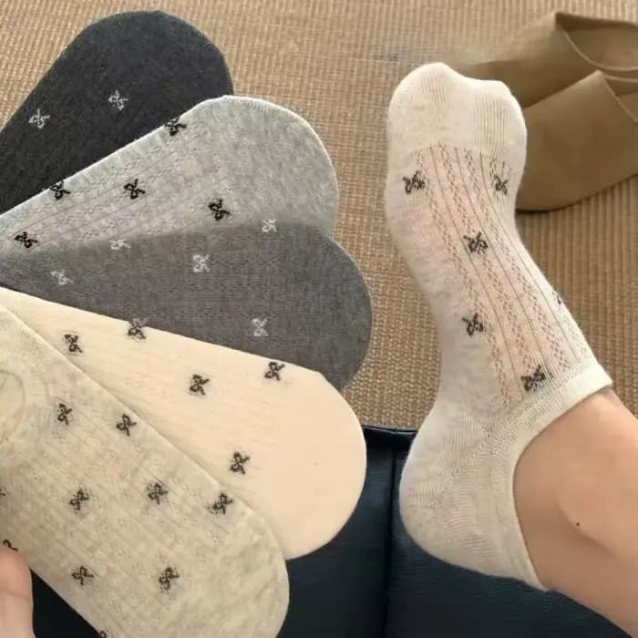 Chaussettes d'été confortables et respirantes pour femmes, antidérapantes et à maintien de la talon,