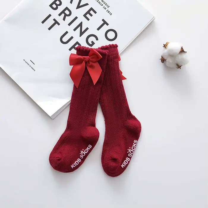Chaussettes longues et douces en dentelle de coton pour bébés filles, vêtements d'été pour enfants,