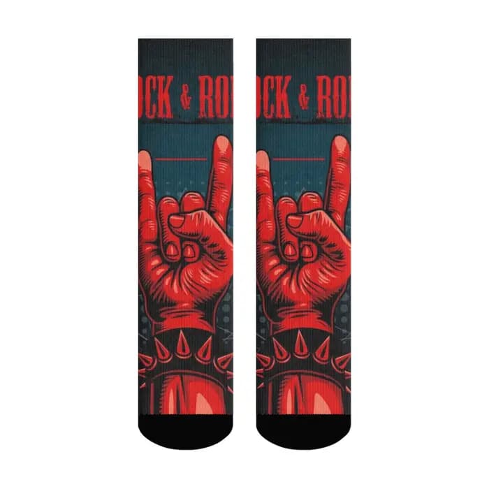 ROCK & ROLL Street Hip-Hop chaussettes pour hommes nouveauté drôle heureux équipage chaussettes Styl