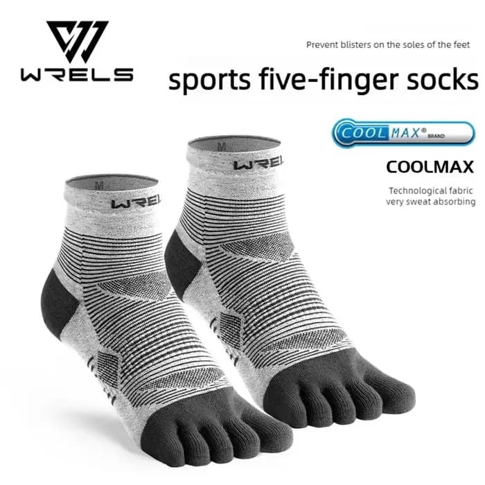 WRELS-Chaussettes de sport Coolmax, confortables, élastiques, antichocs, respirantes, hautes perform