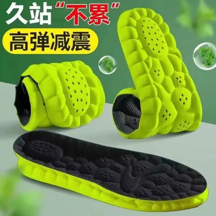Semelles orthopédiques 4D Sport super douces pour chaussures, coussinets de semelle absorbant les ch