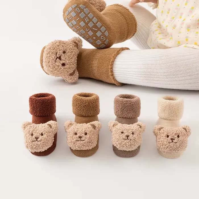 Chaussettes coordonnantes en coton doux pour bébé, chaussettes épaisses pour enfants, nouveau-né, to
