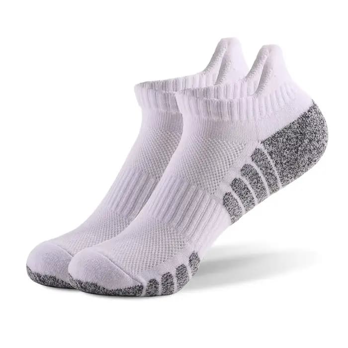 1 paire de chaussettes de course en coton épais, chaussettes de sport, maille Anti-Friction, respira