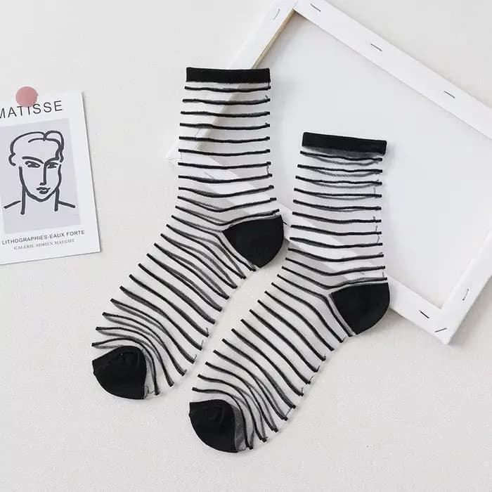 Chaussettes d'Été Transparentes en Maille de Dentelle pour Femme, Ultra-Minces, Respirantes, Courtes