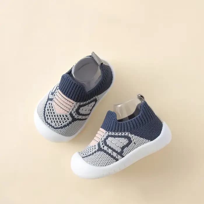 Chaussures antidérapantes et respirantes pour bébés, chaussettes de lit pour nourrissons avec semell