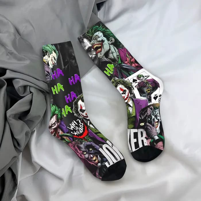Nouveauté Happy Crazy Jokered bas chaussettes pour hommes qualité chaussettes drôles hiver escalade