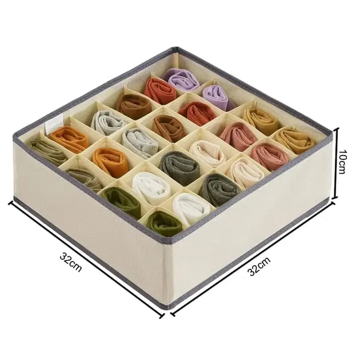 Organisateur de sous-vêtements de chaussettes, diviseur de tiroir pliable, organisateurs de placard,